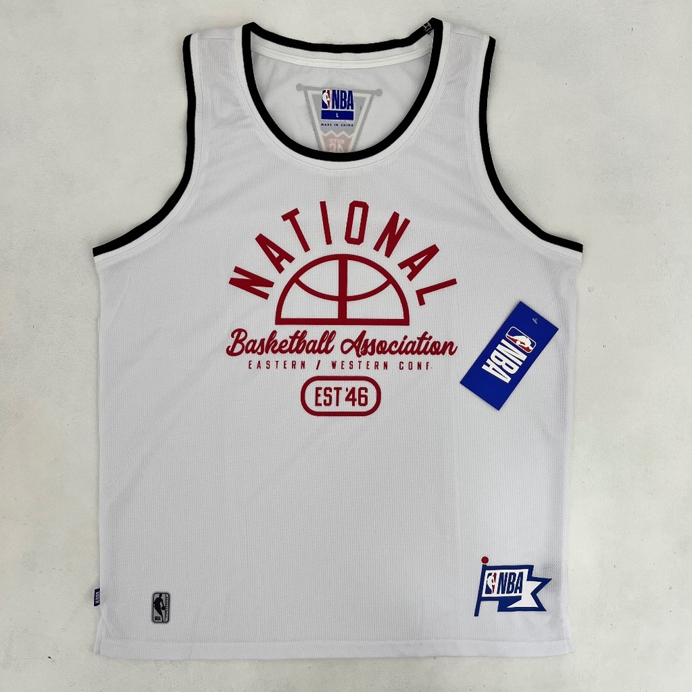 National Basketball Association Mens Size L White The Pennant‎ Tank NWT